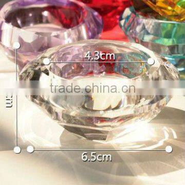 Heart Shaped K9 Crystal Candle Holder Wedding Decorative Candle Holder