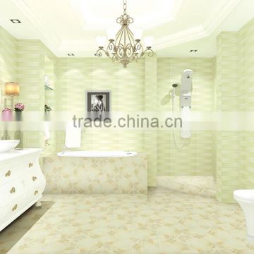 300*600 neat and clean kitchen green color look glazed ceramic tile