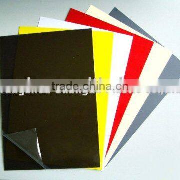 White glossy PVC sheet