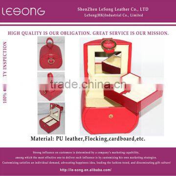 Semicircle Jewelry box with mirror