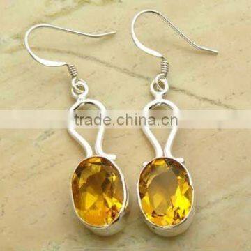 925 sterling silver wholesale CitrineEARRINGS jewellery,925 silver jewellery,925 sterling silver fashion jewelry