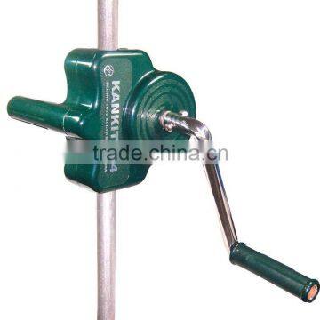 Manual roll up for livestock side ventilation
