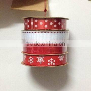 HOT SALE Christmas Gift Package Printing Gift Ribbon