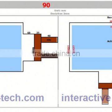 low price touch film,monitor touch foil,touch screen monitor