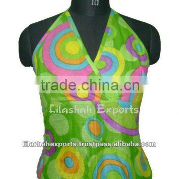 VP2365 Cotton ropa indu Tank Top women lady beach wear summer tops india manufactor exporters beach kaftan