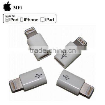 Wholesale OEM 8pin to micro adapter with MFi certified