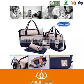 25 years factory experience cheap price 5 pcs diaper bag for mummy bag promotion