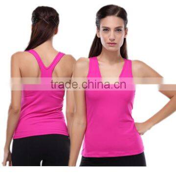 Hot selling athletic apparel manufacturers spandex womens sport bra tank top