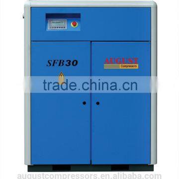 SFB30B 30KW/40HP 10 bar AUGUST stationary air cooled screw air compressor air compressor silent type air compressor