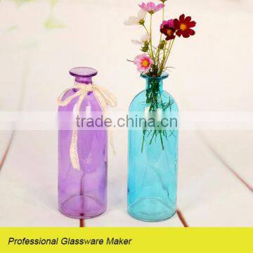 Fancy Glass Vase With Color Colored Glass Vase as Gift