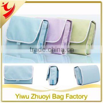 New 300D Polyester Nylon Folding Toiletry Bags for Travel and Home Use