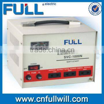 Hot sale SVC 1000VA single input motor type automatic universal voltage stabilizer for pump