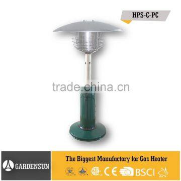 Powder coated table top gas heater