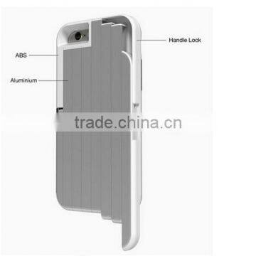 Fashion Multifunction Metal Alloy Case For IPhone6 6S Selfie Stick Box Bluetooth Remote Self-stick Cell Phone Stand Holder Cover photo-3