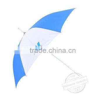 leather curve handle fiberglass straight umbrella with logo