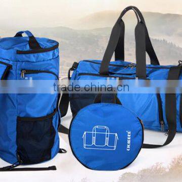 dual purpose fold travel sport bags with adjust the shoulder straps 2015 OEM hot sale