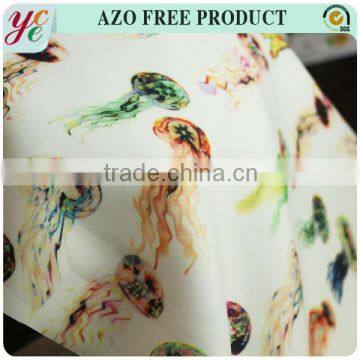 100% Polyester jellyfish design printed sandwich fabric