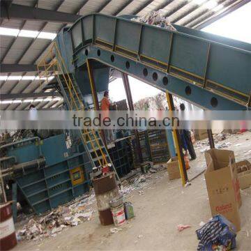 paper baler horizontal press