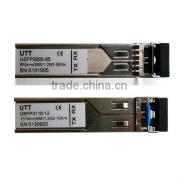 UTT USFP3005-85 fiber optic transceiver SMF supports DDM, Hot-plugging, and the Max-distance 10KM 10g sfp