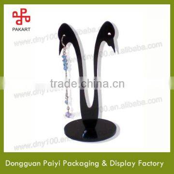 Black acrylic jewelry display for necklace bracelet