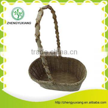 Rattan Flower Basket With Handle