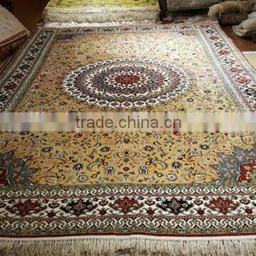 handmade mulberry silk persian carpet home decoration rugs arab design persian silk carpet