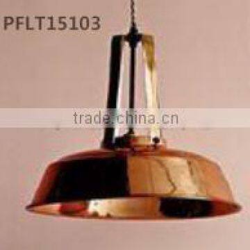 stainless steel copper plated pandant lamp