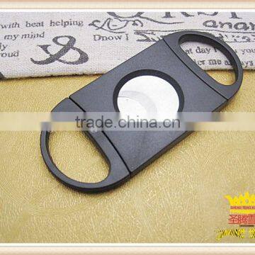 Large aperture semi-circular handle half back ABS plastic Color wood double cigar cutter, double shear cigar cutter,cigar scisso