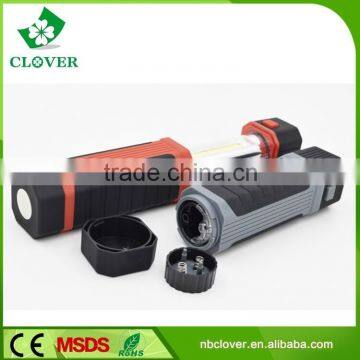 ABS With Rubber Material Flashlight Torch Led Portable Work Light photo-2