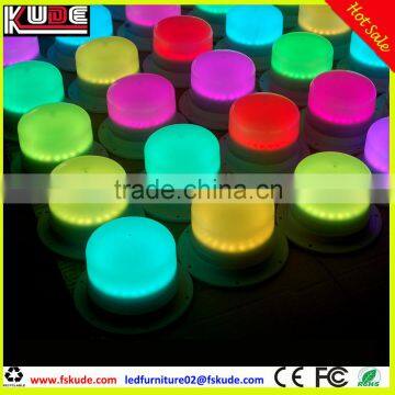 battery operated rgb colors changing flashing LED light base controller for furniture lighting