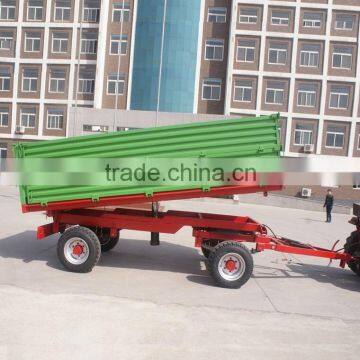 7CX-6T 6 Ton 3-way Tipping 4 wheel Farm trailer with CE certificate