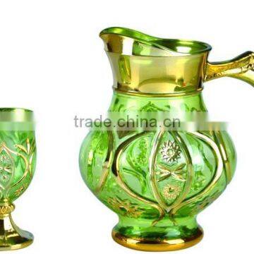 Best seller water set with golden plated