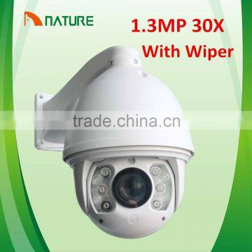 1.3MP 30X HD Network IR/White Light PTZ Speed dome IP Cctv camera for Out door IR100M