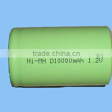 Nimh rechargeable battery D10000mAh