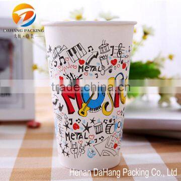 Custom Design Printed Bulk Paper Cups with Lids