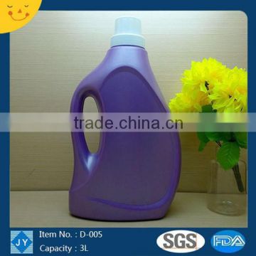 3L/3000ml HDPE fancy high concentrated laundry liquid detergent /liquid laundry detergent/softener bottle wholesale