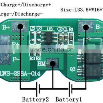 electronic circuit board For 7.4V(2S) Li-ion Battery Packs fr4 94v0 pcb,pcb production line