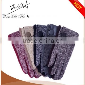 Fabric Finger Gloves 2016top grade class ladies fashion fabric wholesale leather gloves