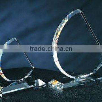 2012 crystal trophy watercutting for souvenir and corporation display(R-0541