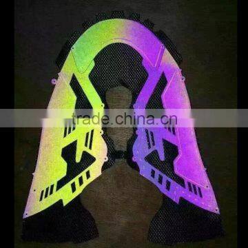 Rainbow Reflective in the Dark Reflective pu Synthetic Leather for Shoes photo-3