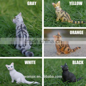 plastic walking farm cat breeder toy figurine 3d OEM animal toys