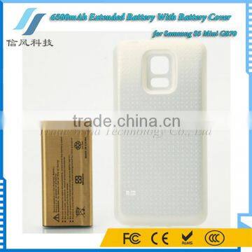 6500mAh 3.85V Extended Battery With Battery Cover for Samsung S5 Mini