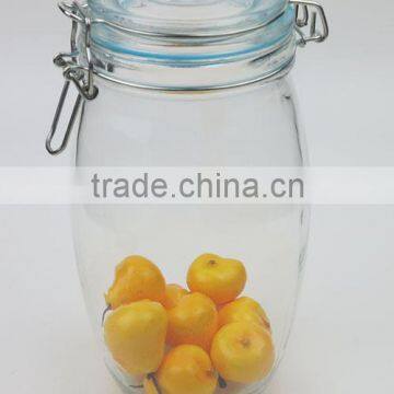 1300ml Canned Food Used Glass Jar With Metal Clip and Silicon Ring photo-5