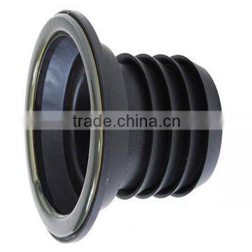 Toilet bowl wax ring rubber gasket