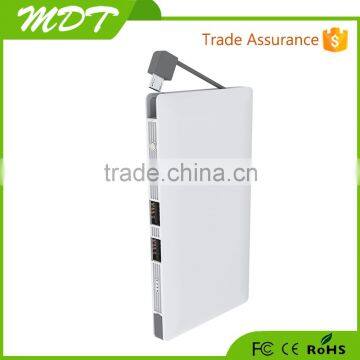 2015 Innovative QC2.0 Built-in Cable Real Capacity 10000mah Portable Power Bank of New Inventions photo-2