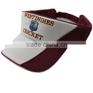 100% cotton sun visor with custom logo