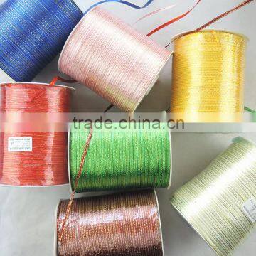 wholesale satin ribbon with golden edged bow for packaging