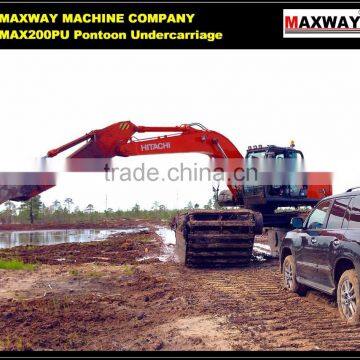 3 Chain China Cheap HITACHI Marsh Buggy Excavator, Suitable to 20 to 23Ton Class Excavator , Model: MAX200PU