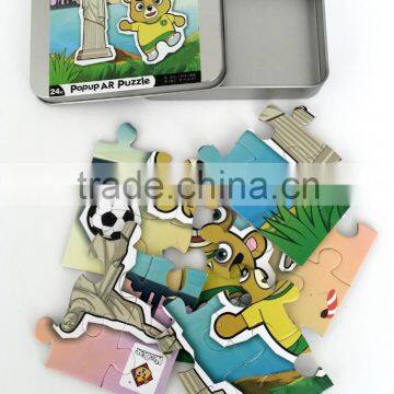 wide varieties magnetic playing puzzle set with gift box Custom souvenir magnetic PVC puzzle gifts