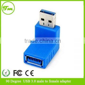 USB 3.0 A Male to Female Extension Cable 90 Degree Right Angle Adapter Plug